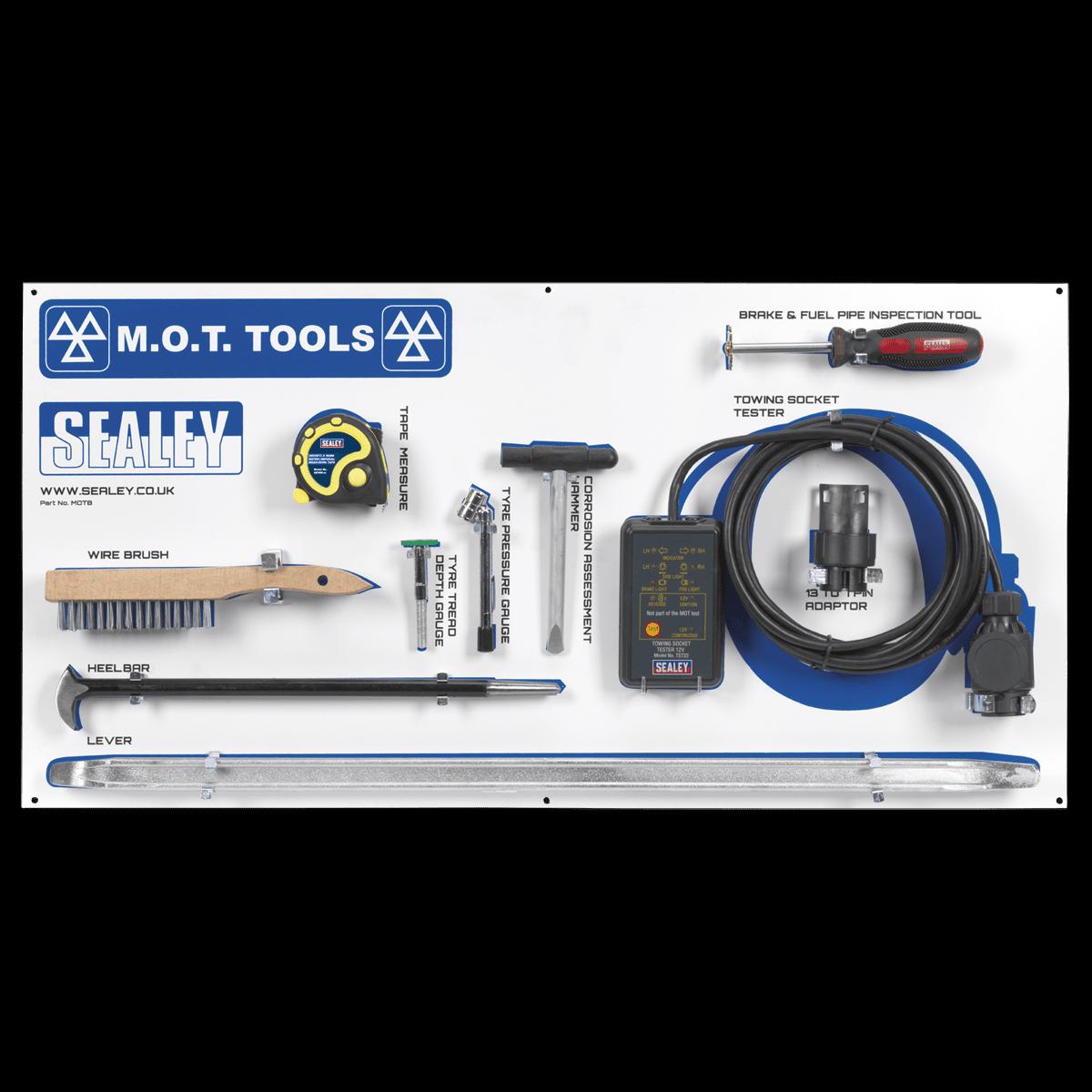 Sealey MOTBKIT MOT Tool Board with Tools