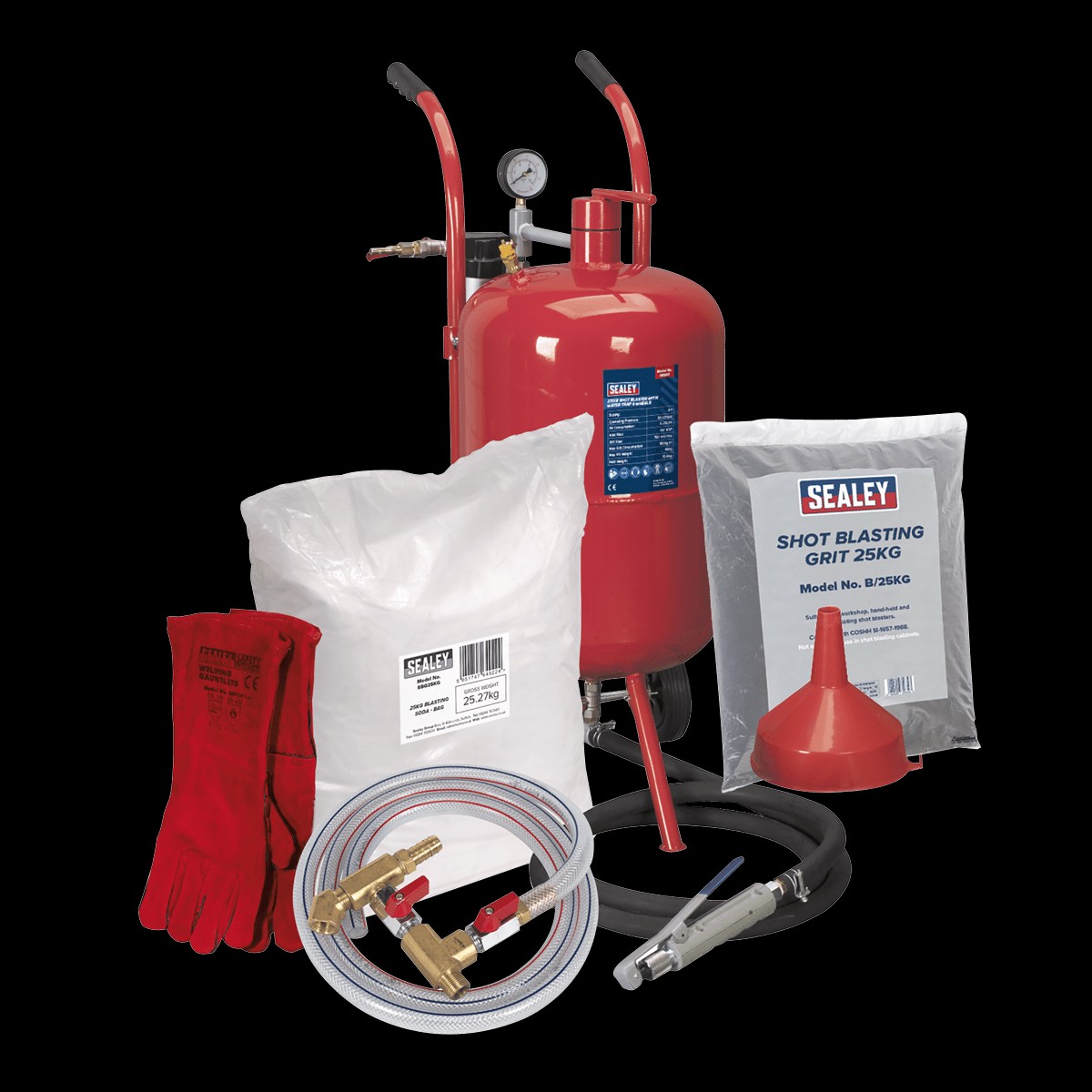 Sealey SBKITA Shot & Soda Blasting Kit