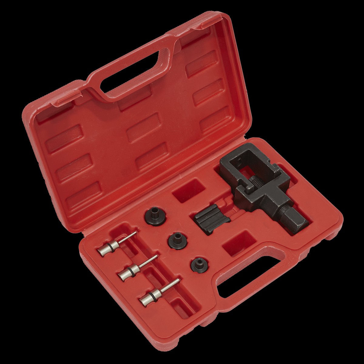 Sealey SMC4 Motorcycle Chain Splitter Riveting Tool Set – Heavy-Duty