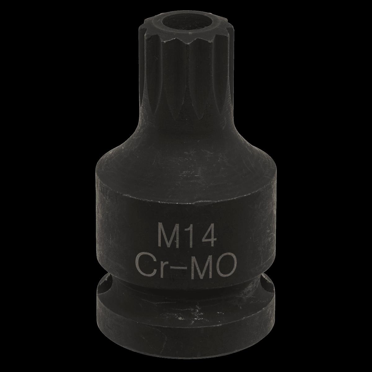 Sealey VS0987 Brake Caliper Spline Bit Socket M14 12Sq Drive