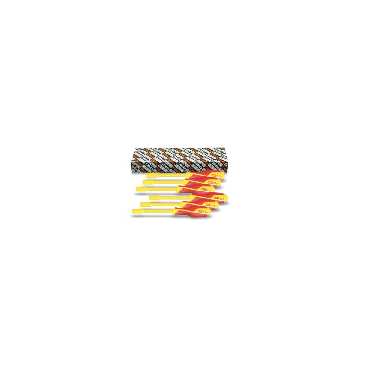 Beta 6-Piece Insulated Hexagon Nut Spinner Set With Handles 55-13 Mm - 943MQ - 943MQS6