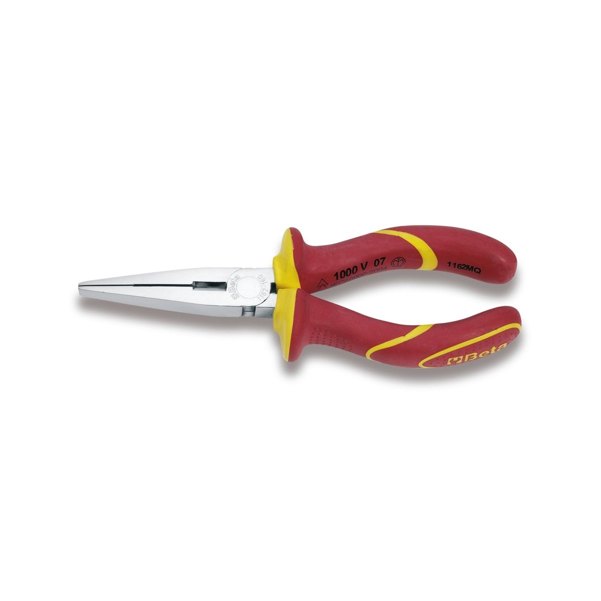Beta Extra Long Flat Nose Insulated Pliers - 1162MQ 160