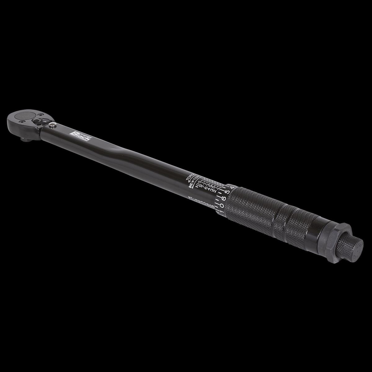 Sealey AK623B Micrometer Torque Wrench 38Sq Drive Calibrated Black Series