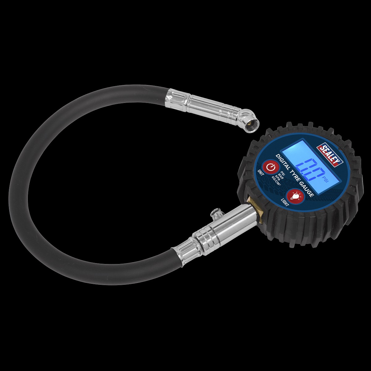 Sealey TST002 Digital Tyre Pressure Gauge with Push-On Connector