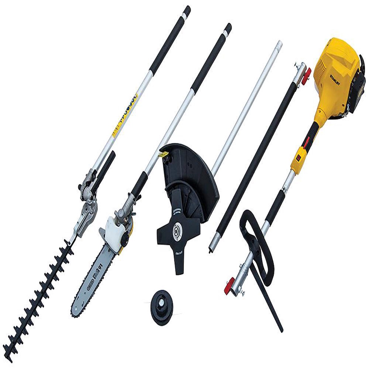 STANLEY STR-4IN1A 4 in 1 Brush Cutter Hedge Line Trimmer Pole Pruner Multi-tool