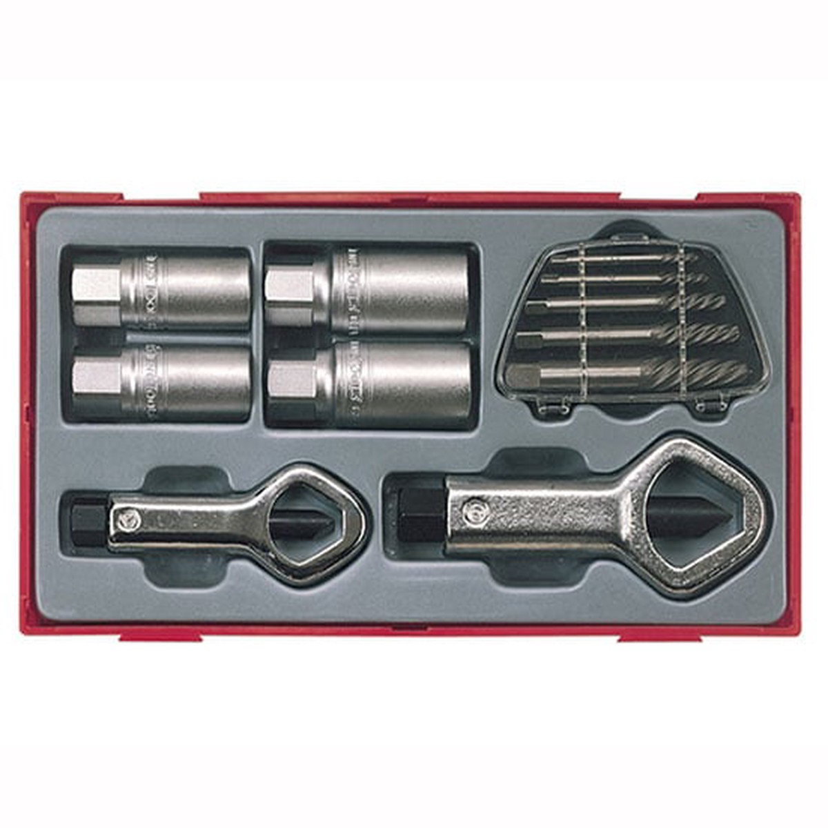 Teng TTSN11 11 Piece Stud Nut Remover Set - 11 Piece Set