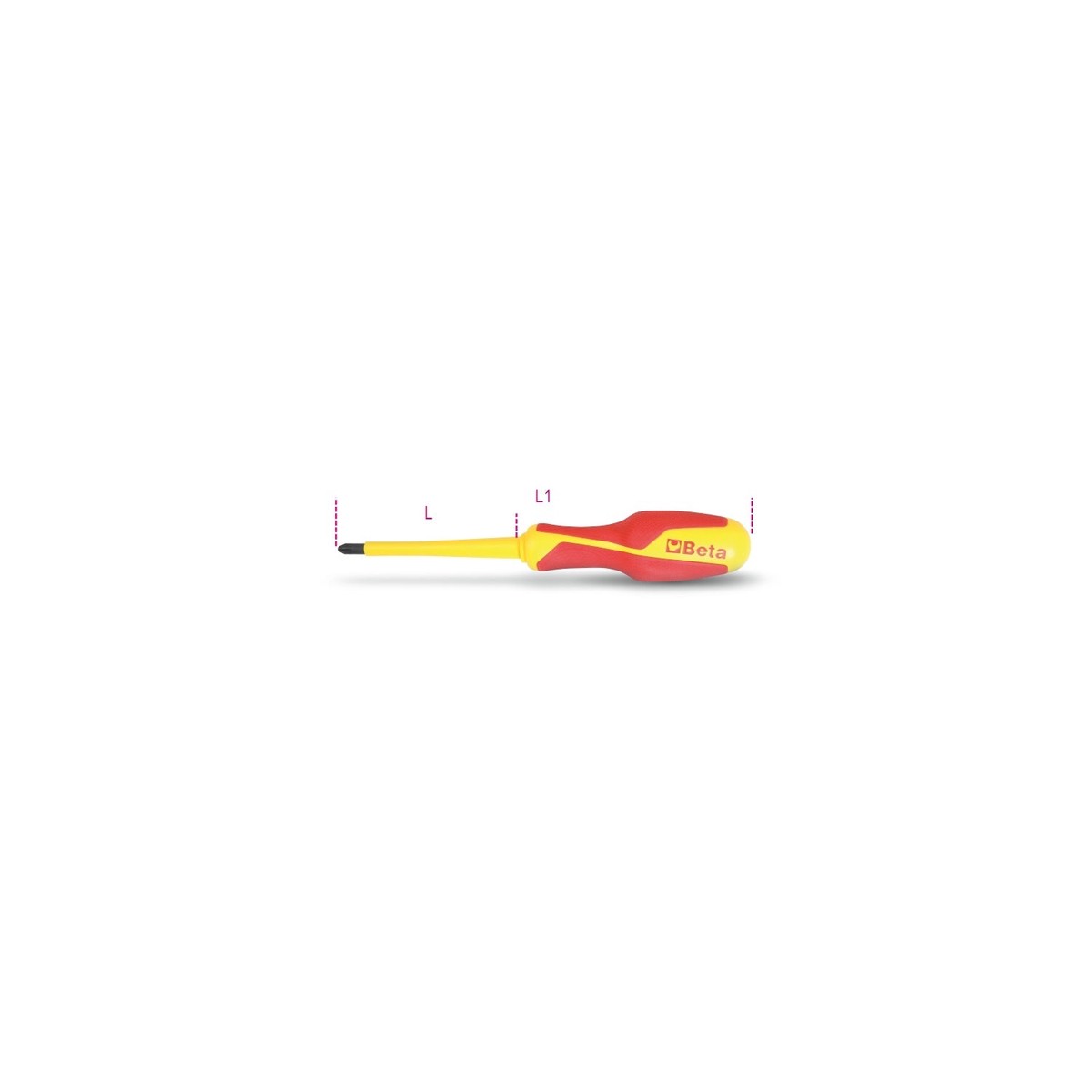 Beta Insulated Pozidriv Supadriv Screwdriver Pz – 1279MQ PZ0