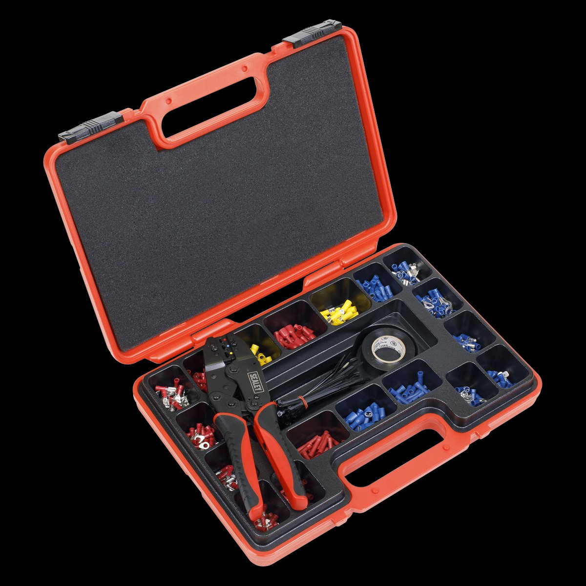 Sealey AK386 Ratchet Crimping Tool Kit 552pc