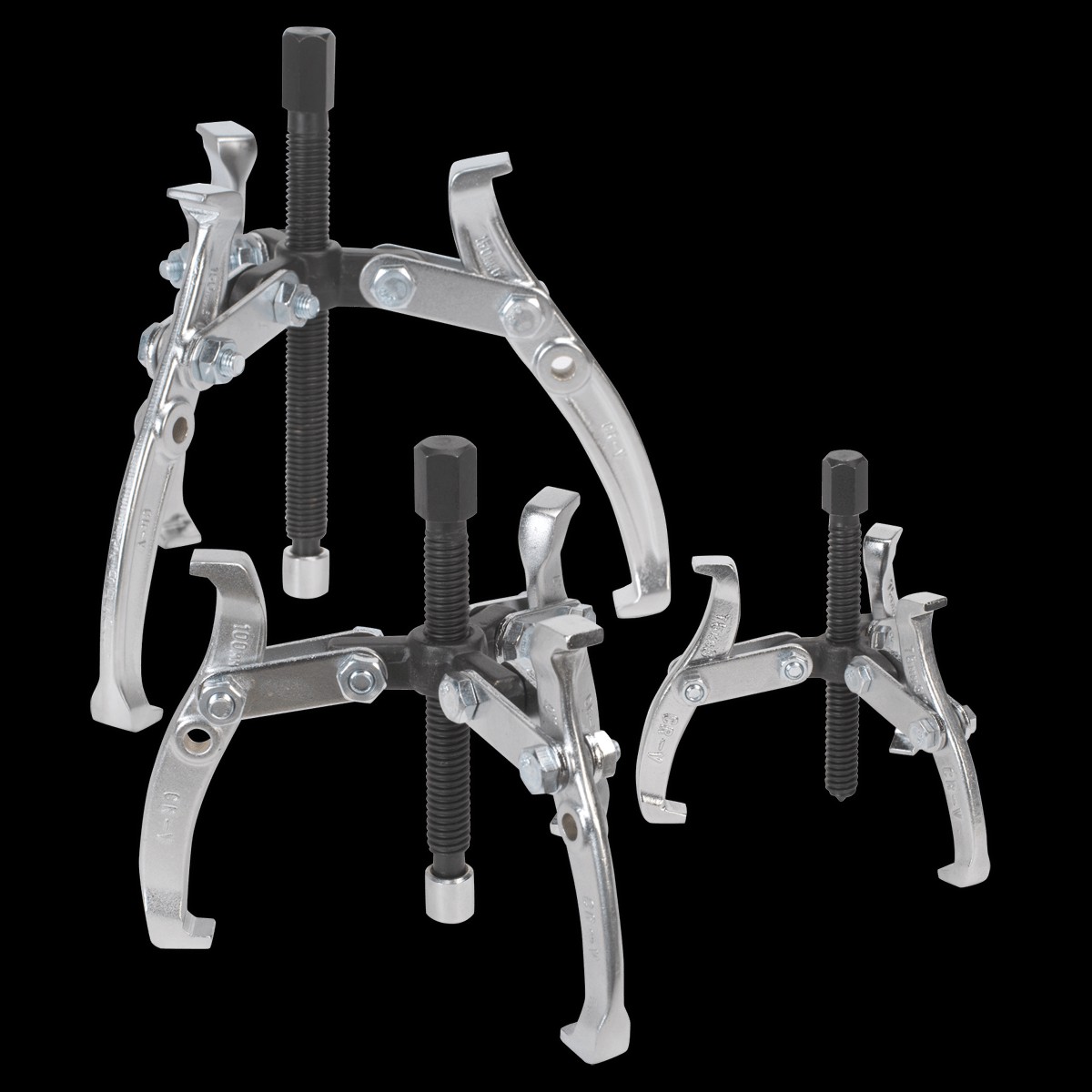 Sealey AK78 Reversible Triple Leg Puller Set 3pc
