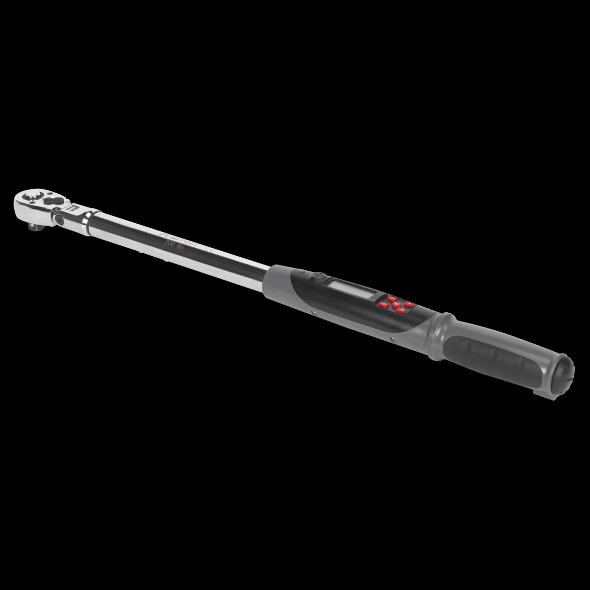 Sealey STW309 Angle Torque Wrench Flexi-Head Digital 1/2″Sq Drive 20-200Nm(14.7-147.5lb.ft)