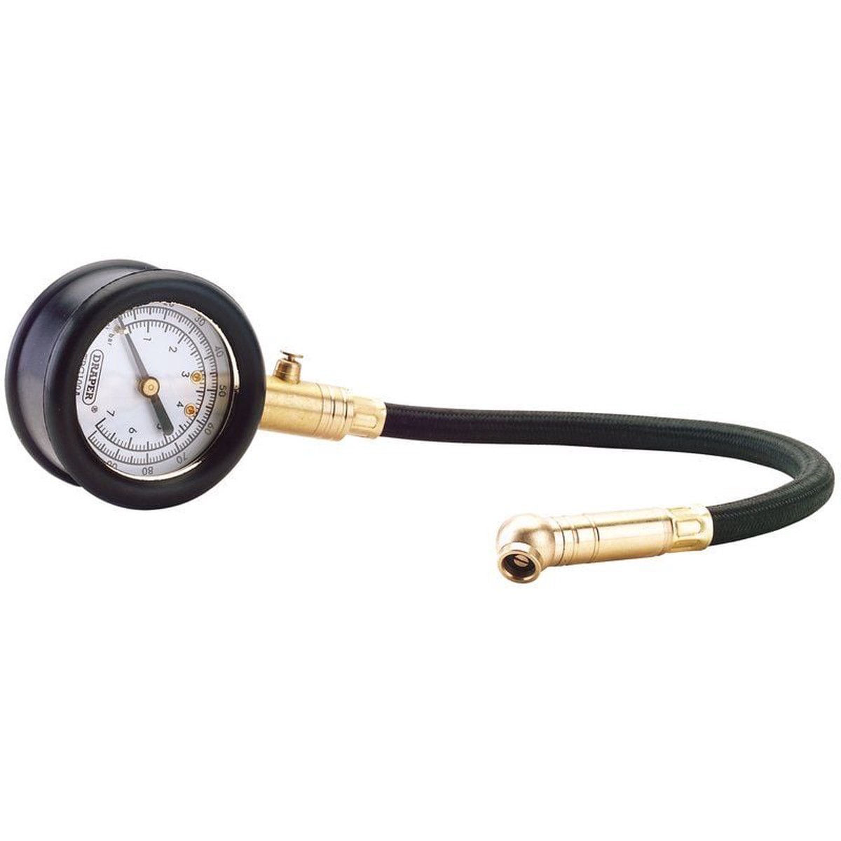 Draper TPG100A Tyre Pressure Gauge with Flexible Hose – (69924)