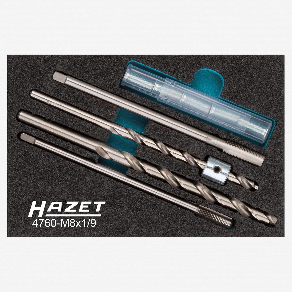 Hazet 4760-M8 9 Glow Plug Repair Set 9 Pieces