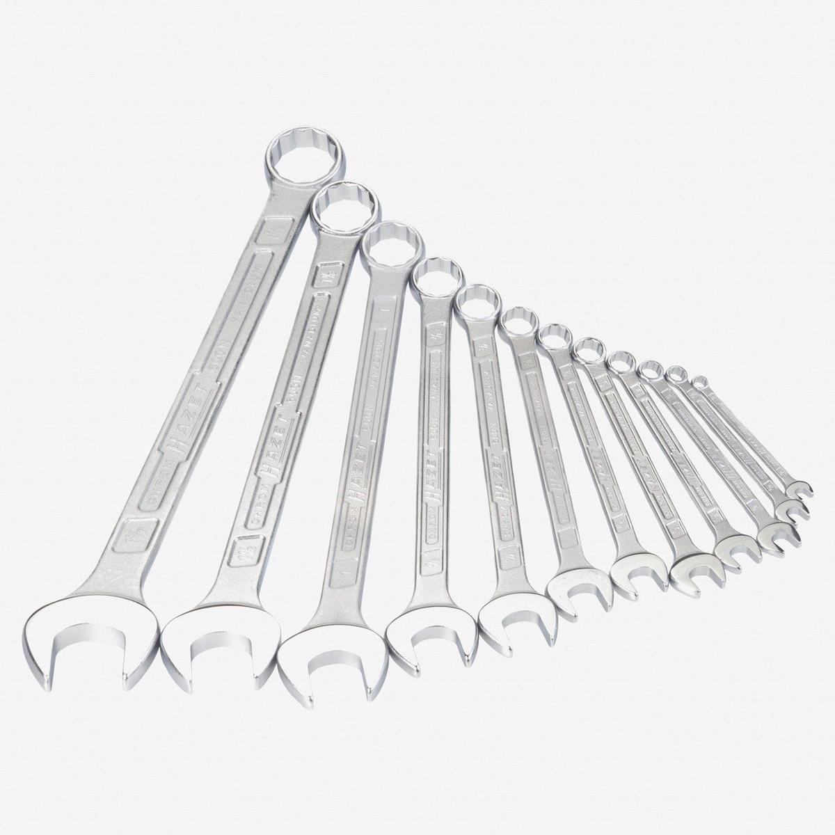 Hazet 600NA12-1 12 Point Combination wrench set 12 pc SAE set
