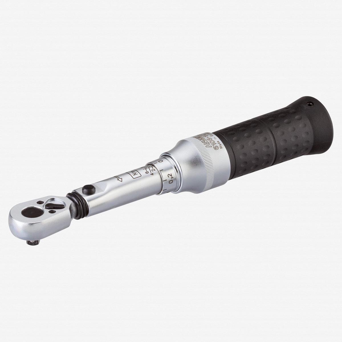 Hazet 6106-1CT Torque Wrench 14 Drive 1-6 Nm with HiPer Reversible Ratchet