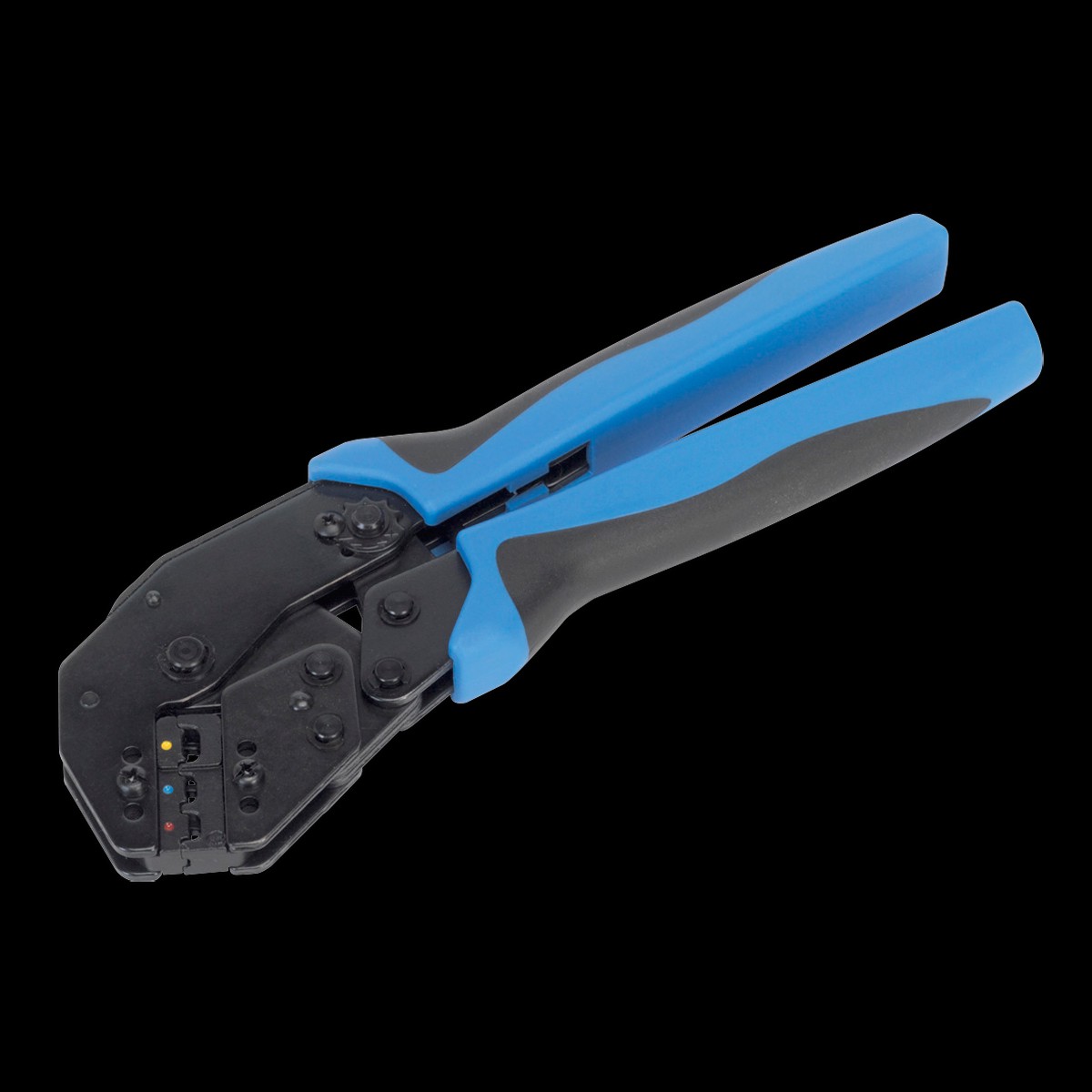 Sealey AK3863 Angled Head Ratchet Crimping Tool Insulated Terminals