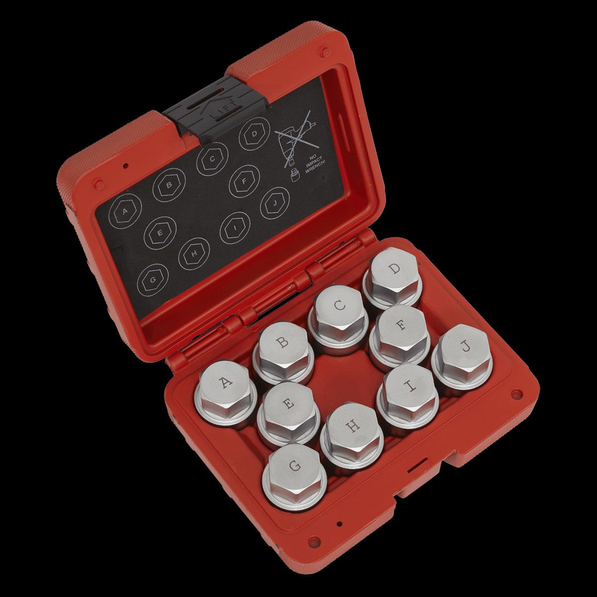 Sealey SX222 Locking Wheel Nut Key Set 10pc – Land Rover