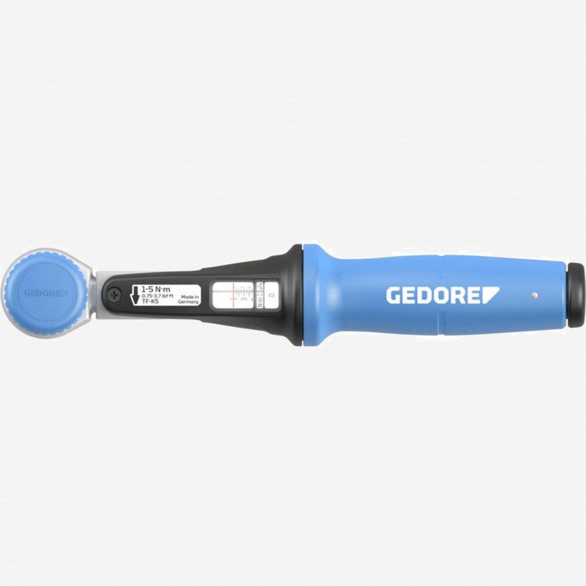 Gedore TF-K5 Torcofix K Ratcheting Torque Wrench 14 Drive 1 – 5 Nm