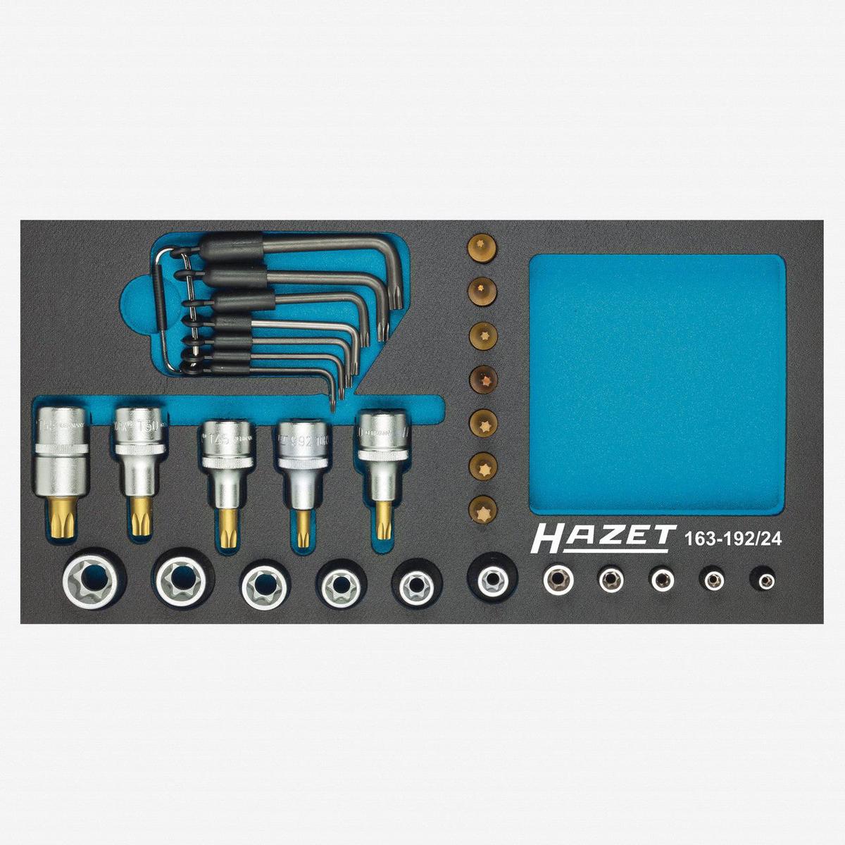 Hazet 163-19224 12 and 14 TORX Socket Set 24 PIeces