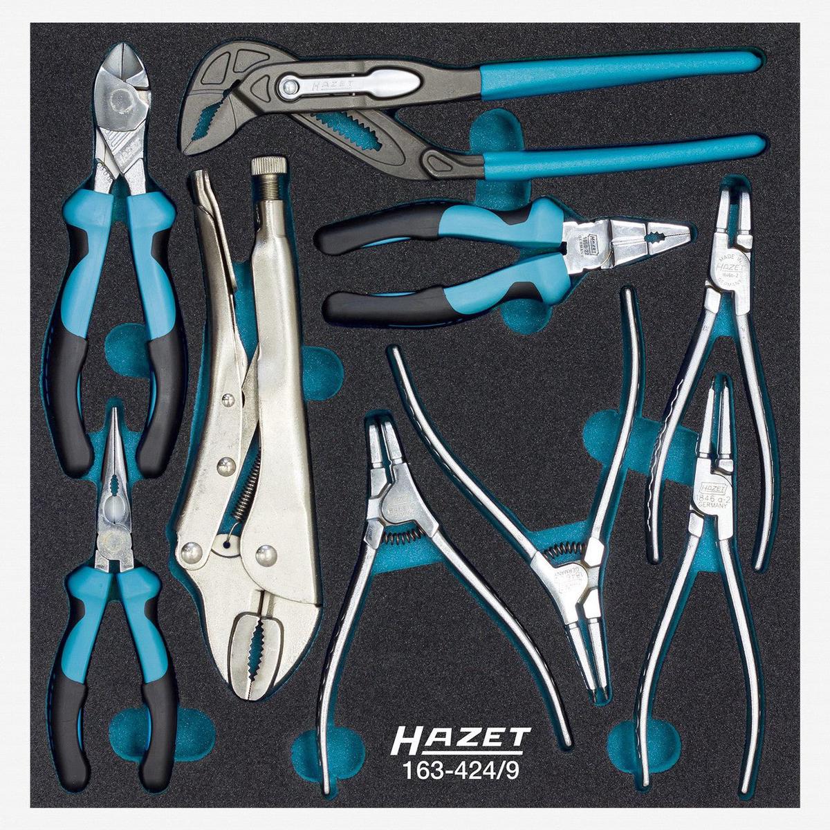 Hazet 163-4249 Pliers Set 9 PIeces