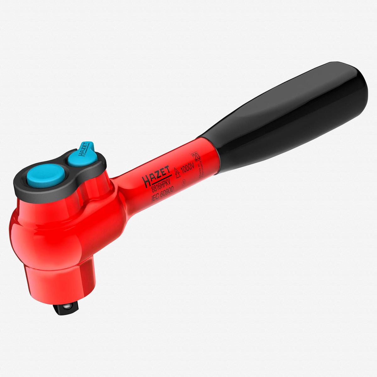 Hazet 8816HPKV HiPer Insulated VDE Fine-Tooth Ratchet 38 Drive