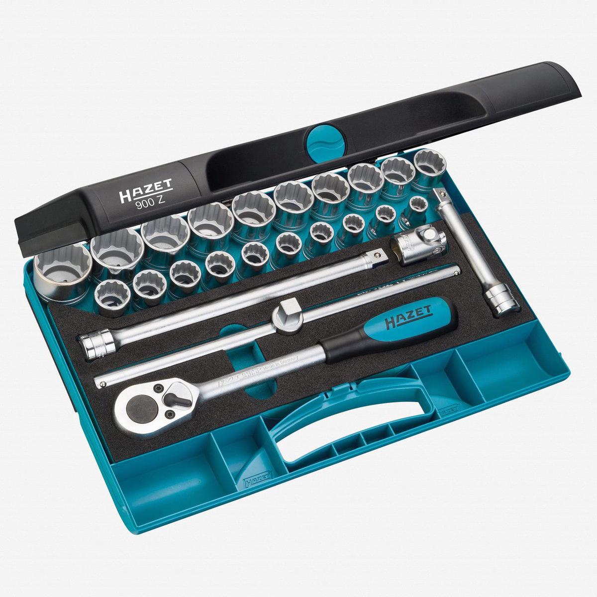 Hazet 900Z 12 Metric Socket Set 10 – 32 mm 25 Pieces