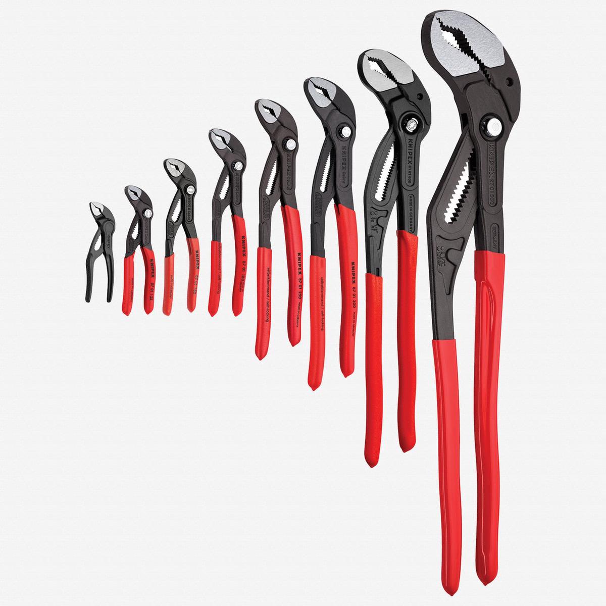 Knipex 4 5 6 7 10 12 XL XXL Cobra Pliers Set 8 Pieces