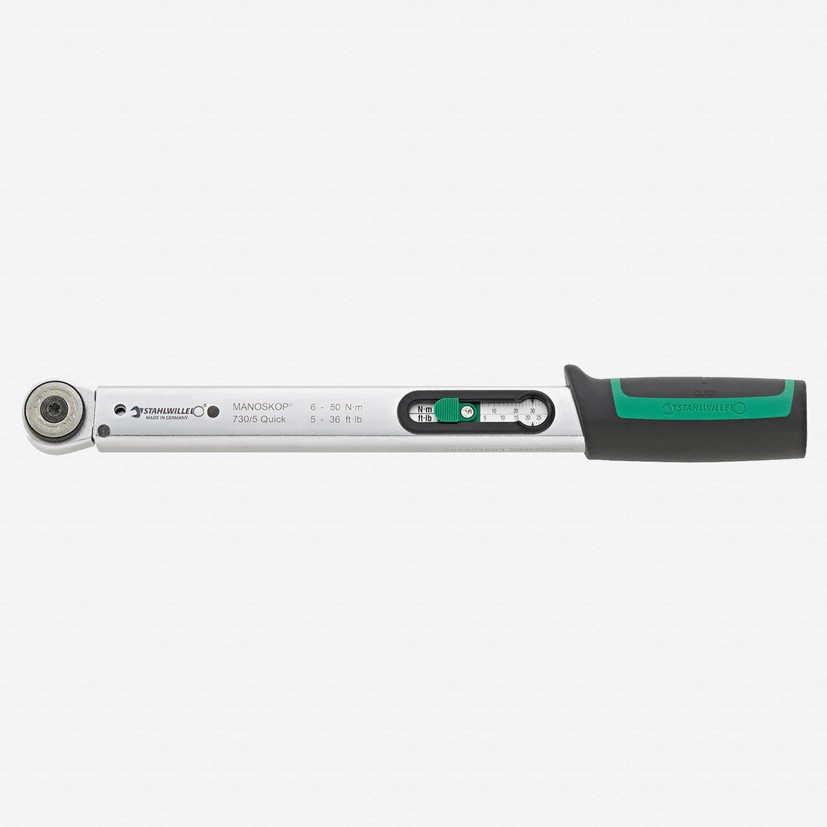 Stahlwille 730R5 Quick SERVICE-MANOSKOP 38 Torque Wrench 6-50 Nm