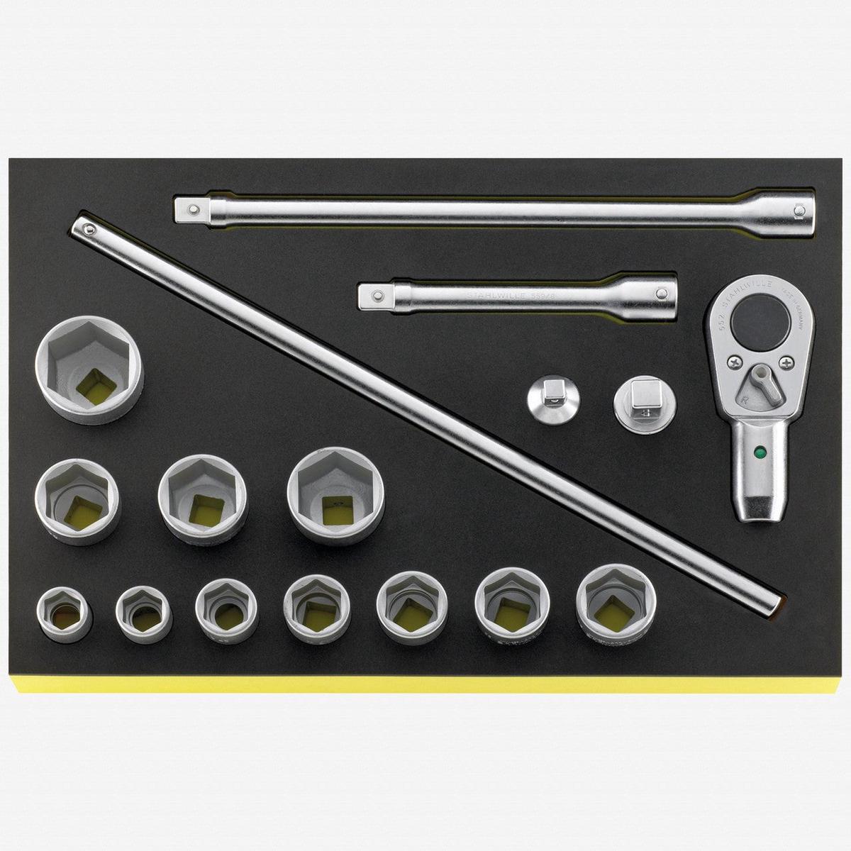 Stahlwille TCS 55116 34 Metric Socket Set in TCS Inlay 17 Pieces