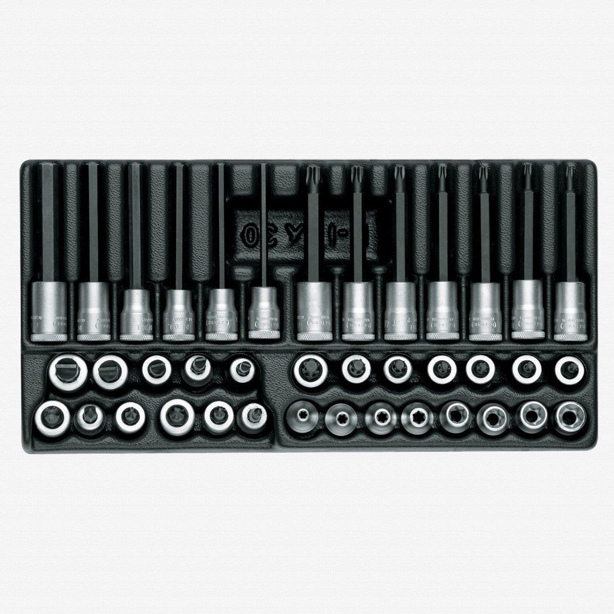 Gedore 1500 ES-ITX 30 38 Internal and External TORX Socket Set in 13 ES Tool Module 39 Pieces
