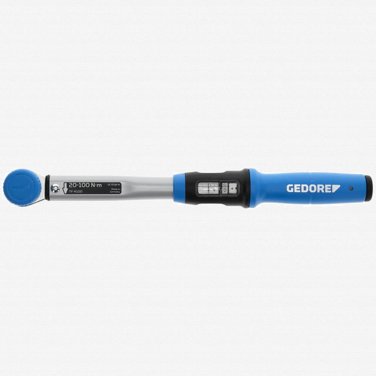 Gedore TF-K100 Torcofix K Ratcheting Torque Wrench 12 Drive 20 – 100 Nm