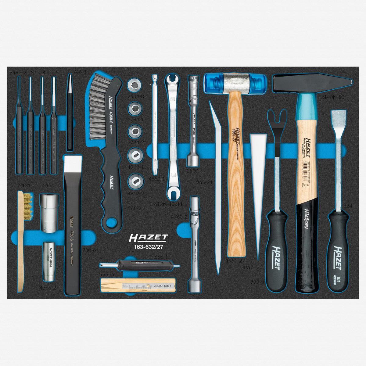 Hazet 163-63227 Mechanics Tool Set 27 Pieces