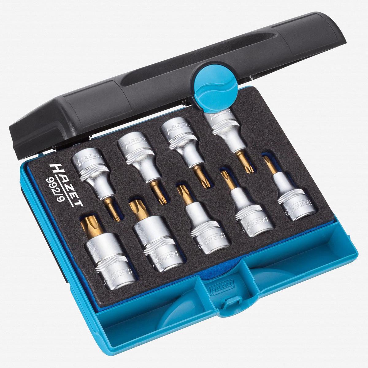 Hazet 9929 9 Pc TORX Titanium-Nitride Socket Set