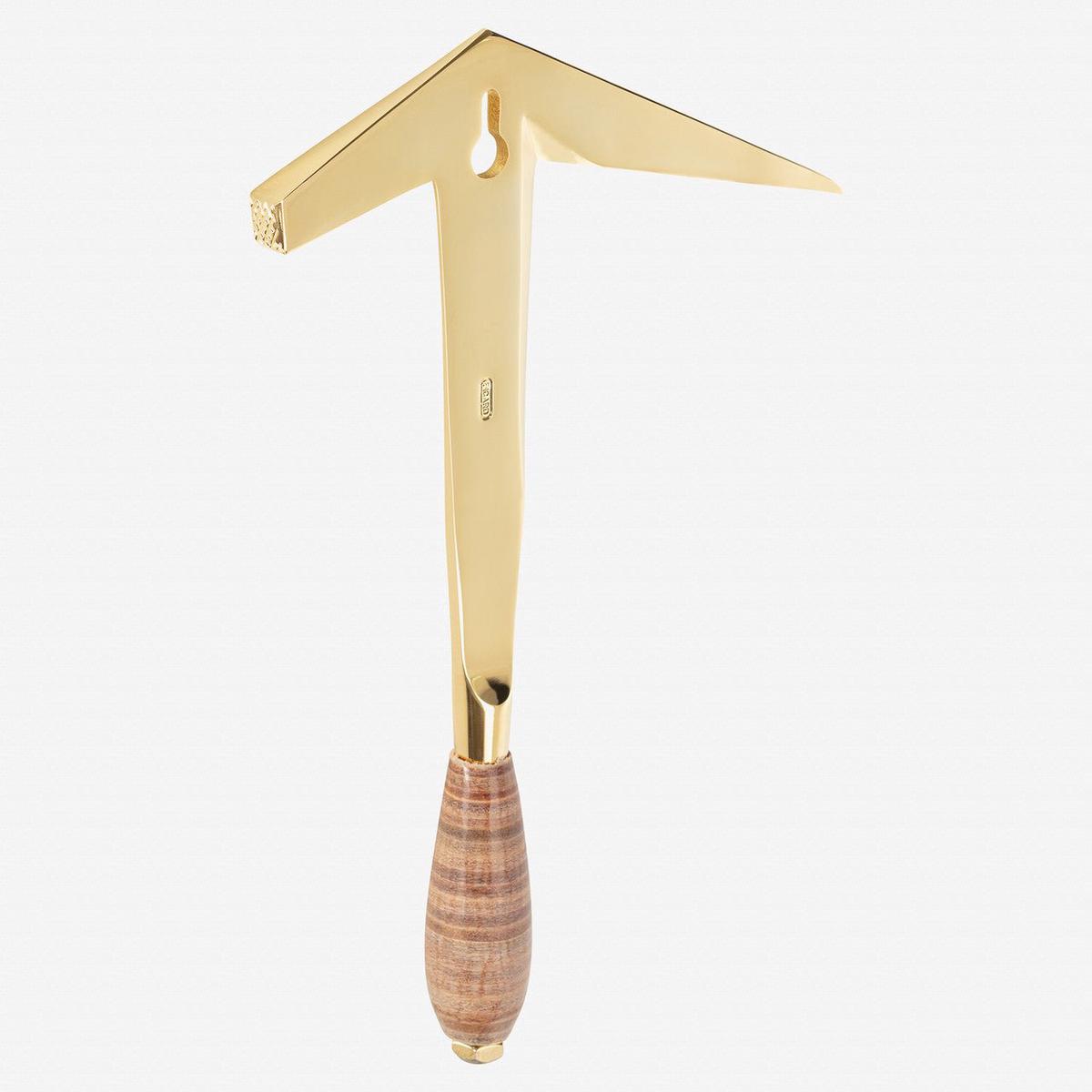 Picard 207 Right-Handed Slate Tilers Hammer with Steel Handle Gold Plated 700g