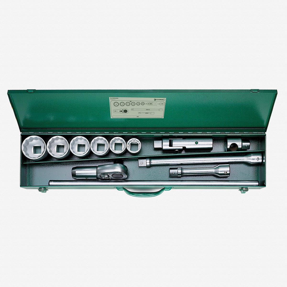 Stahlwille 6066882 Socket Set 1 Drive Metric 36 – 60 mm 12-Point 12 Pieces