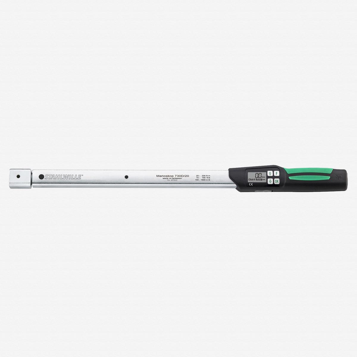Stahlwille 730D ServiceSeries MANOSKOP torque wrench size 40 40-400 Nm 14×18 mm