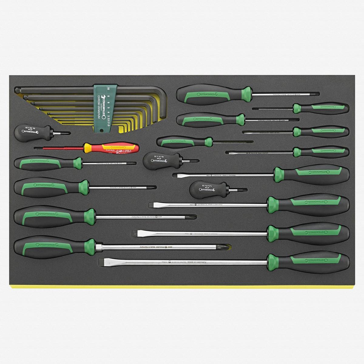 Stahlwille TCS 46204660VDE10767 DRALL Screwdrivers and L-keys in TCS Inlay 27 Pieces