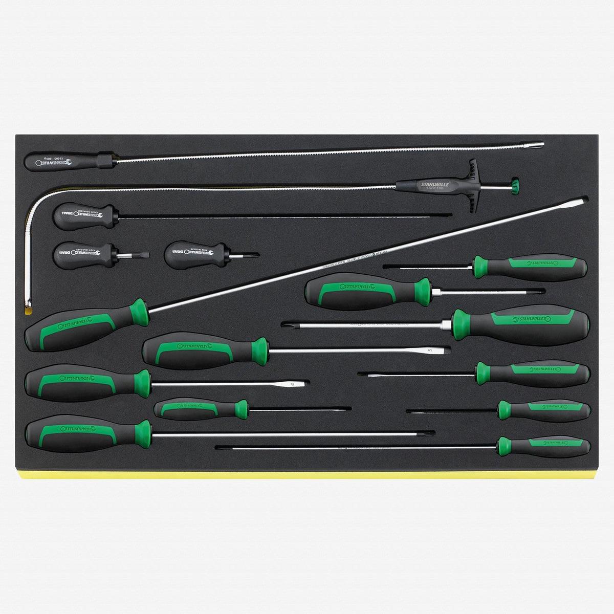 Stahlwille TCS 4621473416 DRALL Slottted and Phillips Screwdrivers in TCS Inlay 16 Pieces