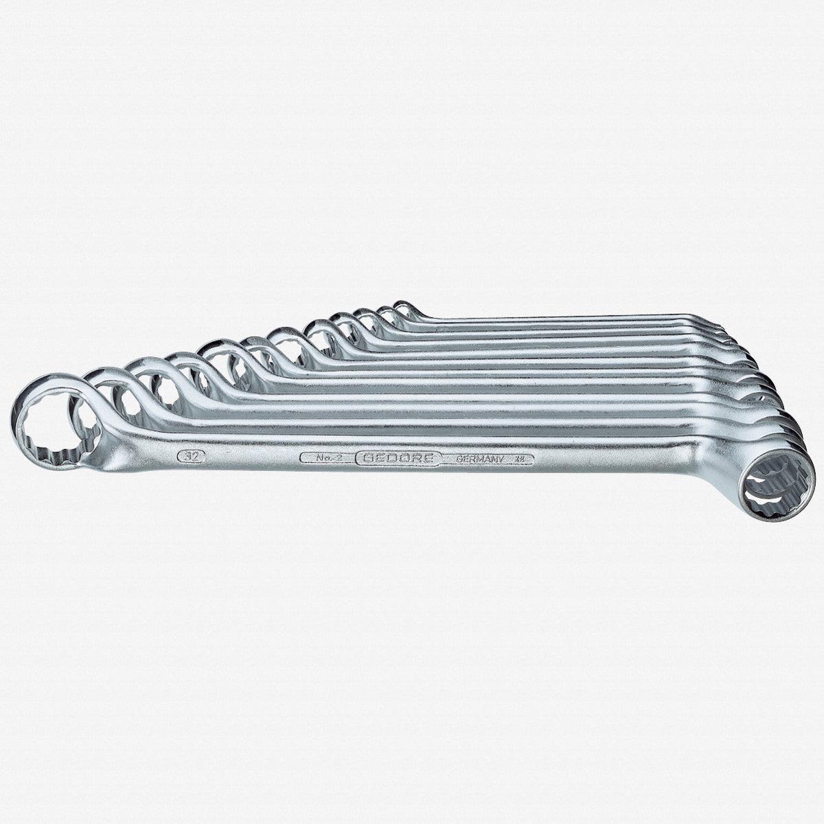 Gedore 2-12 Double ended ring spanner set 12 pcs 6-32 mm