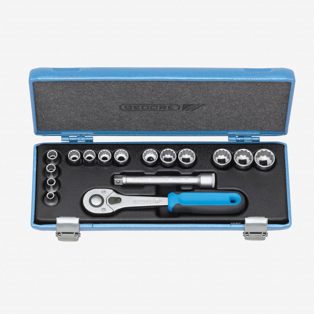 Gedore D 30 JMU-10 Socket set 38 16 pcs UD 6-19 mm