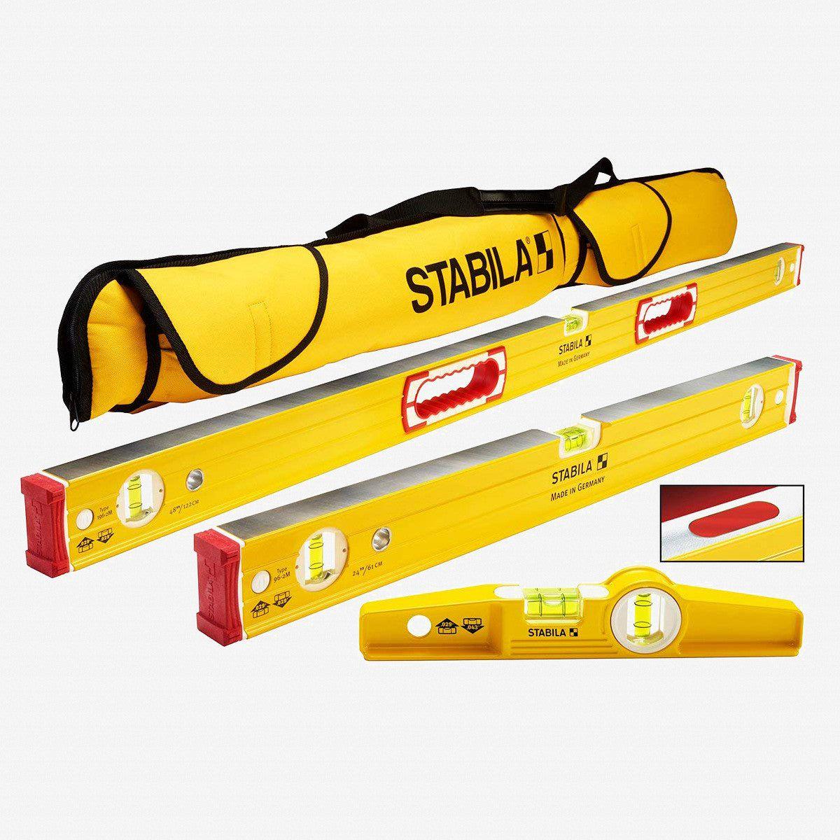 Stabila Type 96M Magnetic 3 Level Set with Case