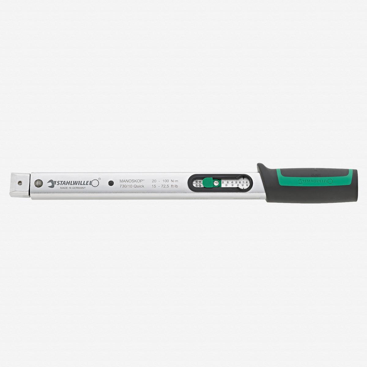Stahlwille 730 Quick Basic Wrench Size a10 20-100 Nm 9 x 12 mm