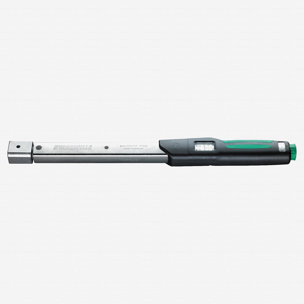 Stahlwille 730N Service MANOSKOP Torque Wrench Size 12 14 x 18mm 25-130 Nm