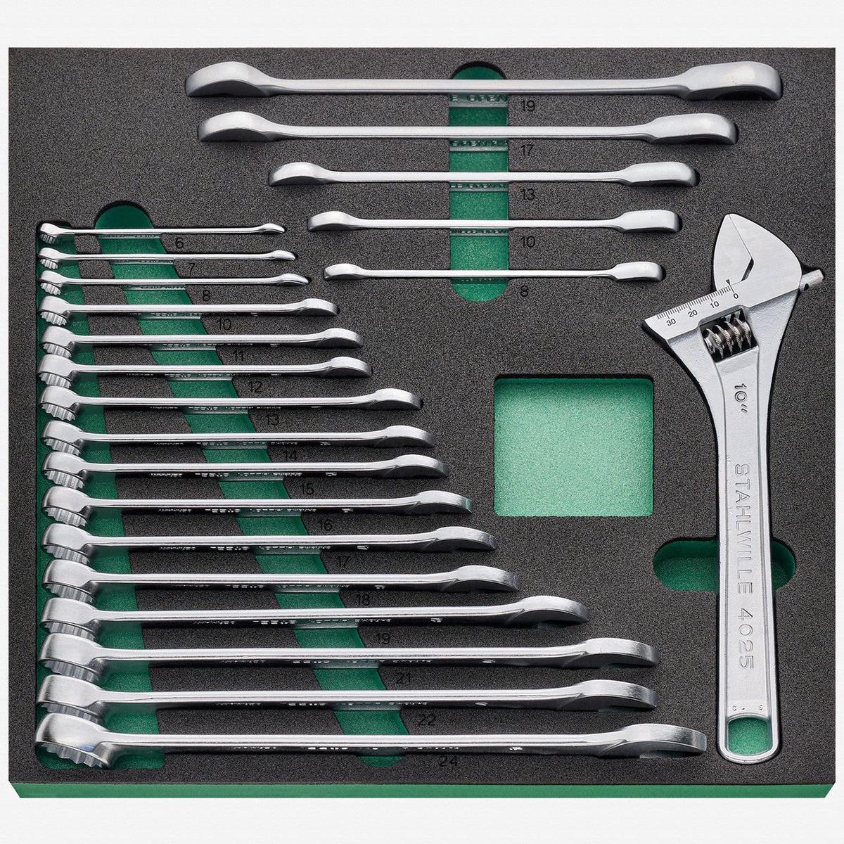 Stahlwille TCS 4 82122 Metric Wrench Set in Foam Inlay 6 – 24 mm 22 Pieces