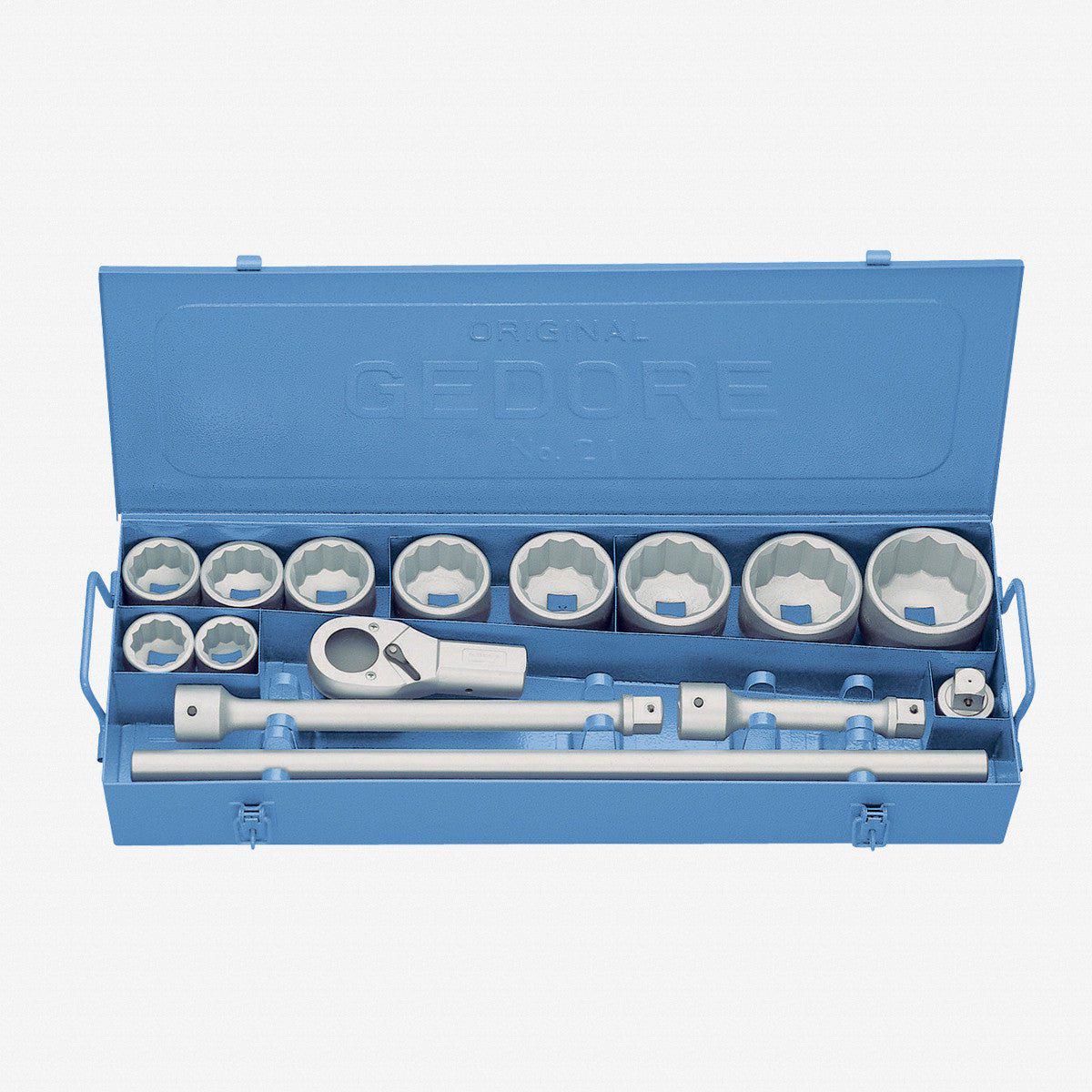 Gedore D 21 EMU-10 Socket set 1 15 pcs UD 36-80 mm