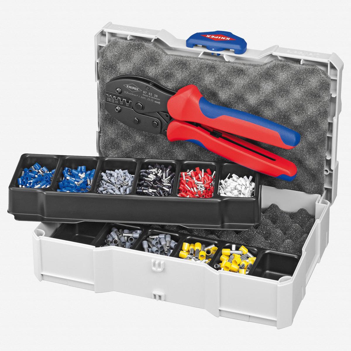 Knipex End Sleeve Crimp Assortment Set with PreciForce Crimping Pliers