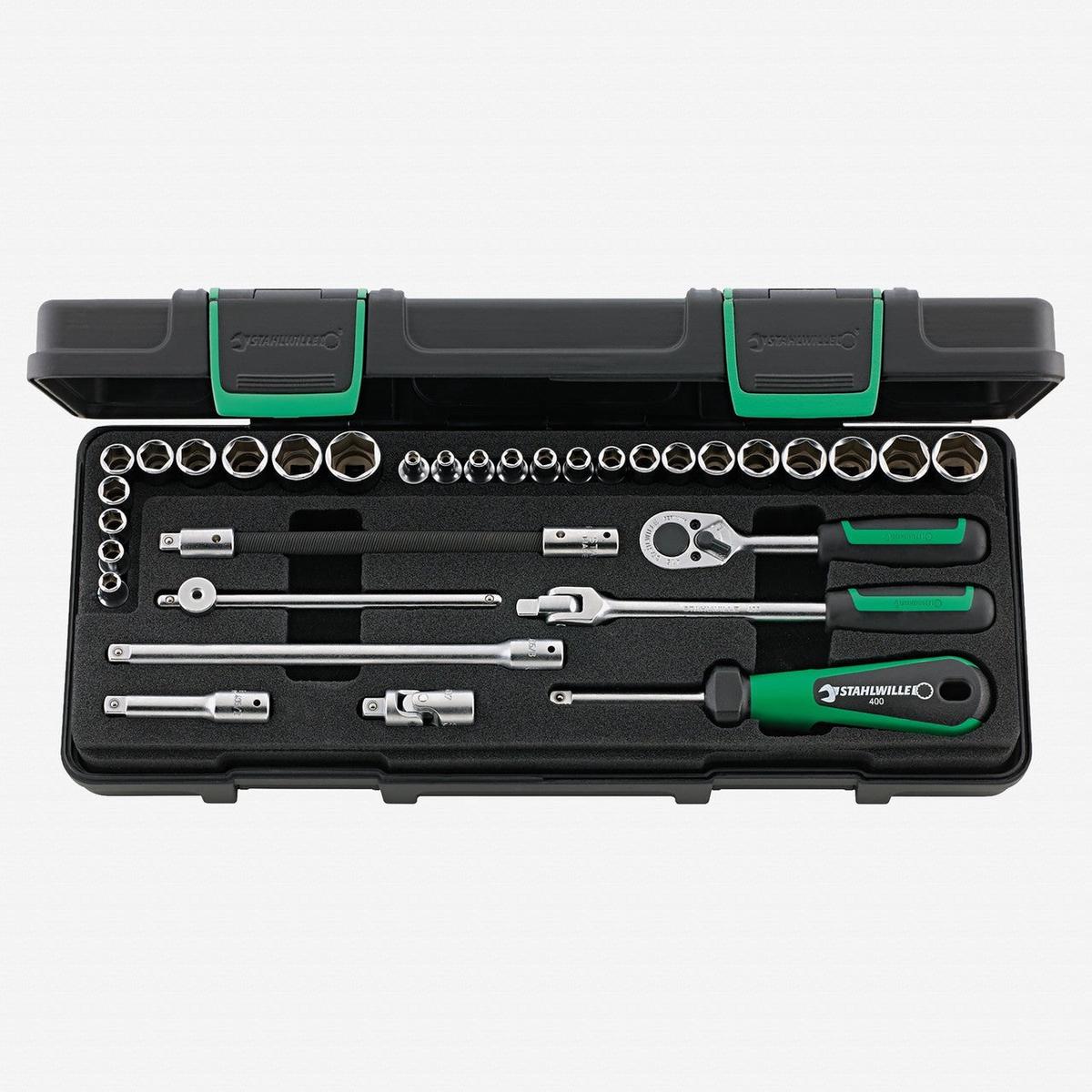 Stahlwille 40ma258 Socket Set 14 Drive MetricSAE 33 Pieces