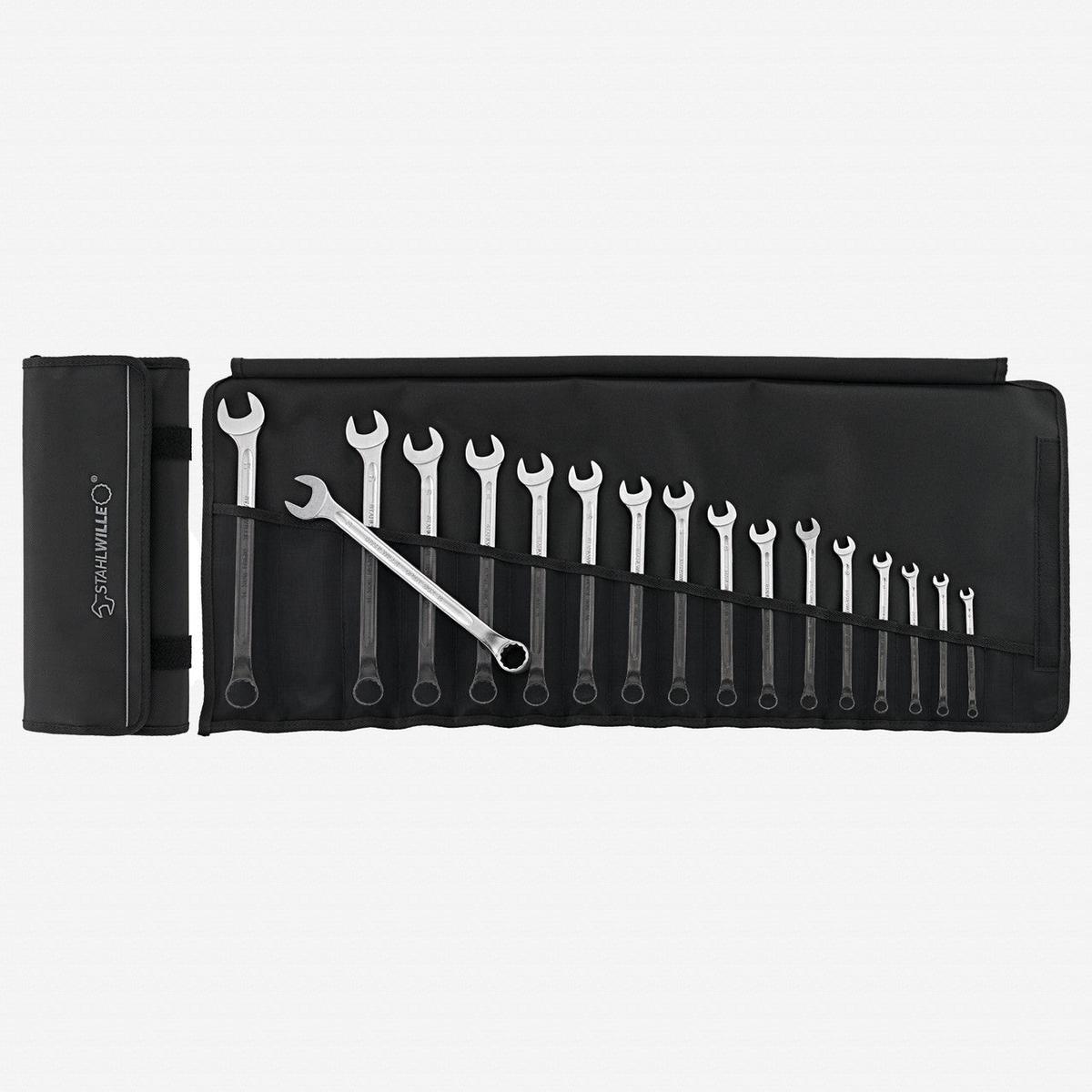 Stahlwille OPEN BOX 1417 Combination Spanner Set Long Metric 6-22mm 17 Pieces