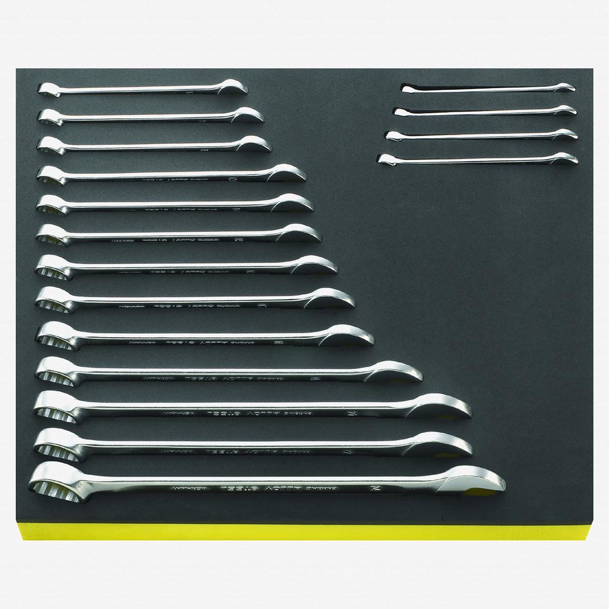 Stahlwille TCS 1317 Metric Combination Wrench Set 6-24 mm 17 Pieces in TCS Inlay