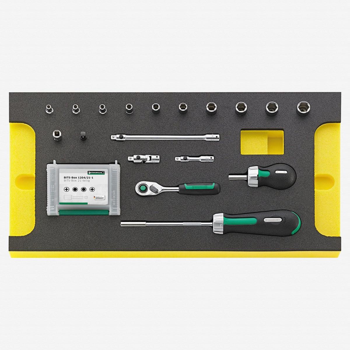 Stahlwille TCS WT 404008109 14 Ratchet and Bit Ratchet Set in TCS Inlay 39 Pieces