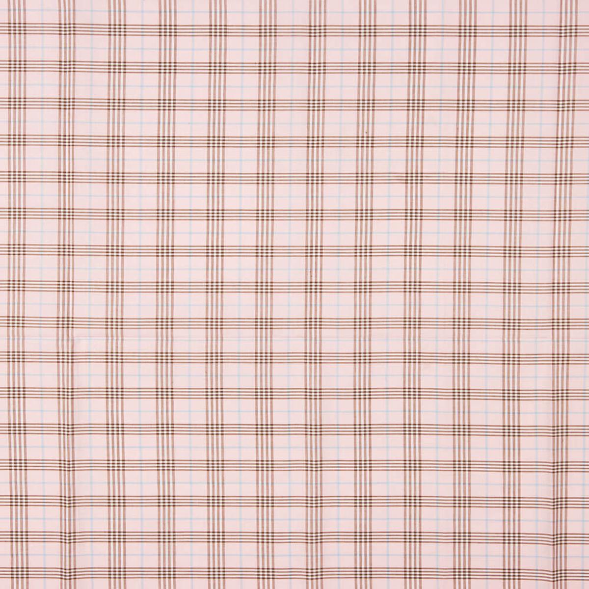 Voile de Coton Carreaux Mini Rose